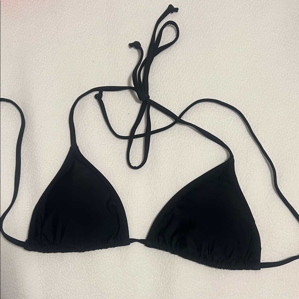 Black Triangle Bikini Top